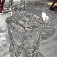 Table basse en acrylique pour la maison, design moderne, version multicolore blanche, meubles de salon