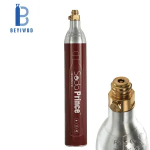 0.6L סודה צילינדר Co2 בקבוק טנק 150BAR/2200PSI גבוהה לחץ סודה מים בקבוק אלומיניום Co2 צילינדר עם שסתום TR21 * 4