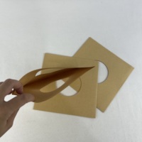 Sobres de Papel Personalizados, Sobres de Papel Kraft Marrón, Embalaje Personalizado para CD, Caja de Envío con Ventana