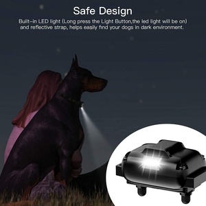 Coleira elétrica de cães com som, aparelho vibratório, ultrassônico, com luz de led, 4 modos, para treinamento de cães, com coleira de abelha remota - Product Image 5