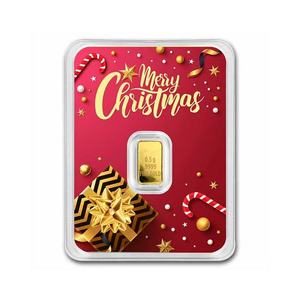 Barreau d'or inviolable sous blister, 1/2 gramme, pureté .9999, carte d'authenticité, métal précieux, emballage sécurisé (métal non inclus) - Product Image 1