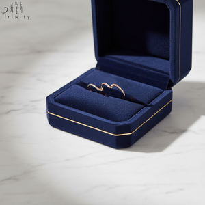 Anillo Doble Hecho a Mano de Alta Calidad, Diseño Elegante y Exquisito, Joyería Fina, Oro Blanco Sólido de 18K, Diamantes Naturales Reales - Product Image 6