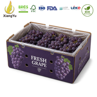 Xiangyu op maat gemaakte bedrukte druivenverpakkingen van golfkarton voor export van vers fruit, transport en landbouwverpakkingen