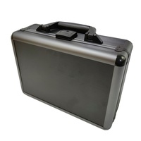 Mallette de transport personnalisé, mini cadre en aluminium, noir et gris, avec mousse, 1 pièce