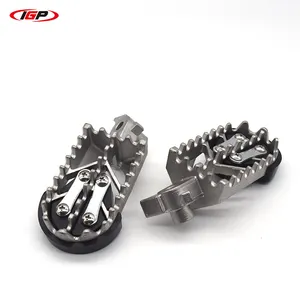 Мотоциклетные модифицированные Серебристые острые зубья подножки из нержавеющей стали