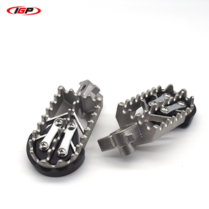 Clavijas de pie de acero inoxidable para motocicleta, dientes afilados, Plata modificada - Product Image 1
