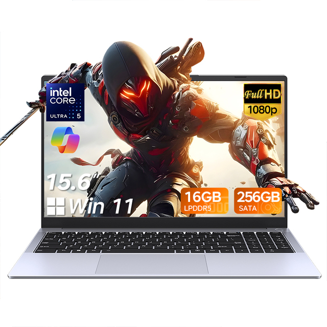 Wholesale 15.6 Inch Business Laptop Intel Core U5 115u 16GB LPDDR5 256GB SSD Portatiles Computer for Office & Business