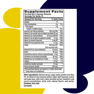 Supplément Offre Spéciale de soins de la peau pour femmes et hommes Vegan Multivitamin Gummies Candy 150 Gummies 75 Days Supply No Gluten - Product Image 4