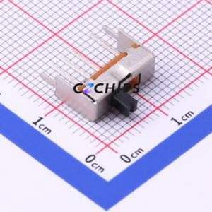 SS13D75L3 Slide Switch Through hole Component (THT) Switch Single Pole Three Throw Rectangle Pin Header PC Pin 12mm - Product Image 1