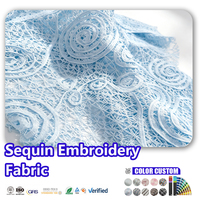 Tissu à paillettes sirène diamant 330GSM 100% polyester épaisseur personnalisée pour robes et chaussures pour femmes