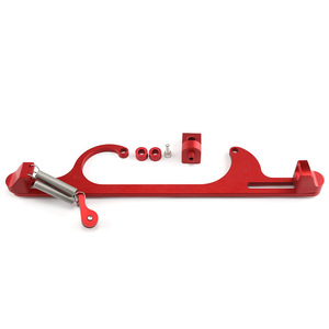 Getitall <b>Throttle</b> Body Base <b>Cable</b> Red Aluminum Alloy For Car Modification Retrofit Upgrade - Product Image 1
