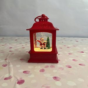 Linterna LED de PVC con Forma de Copo de Nieve Brillante de Navidad, Lámpara Nocturna Rellenable con Agua, Regalo Decorativo - Product Image 4