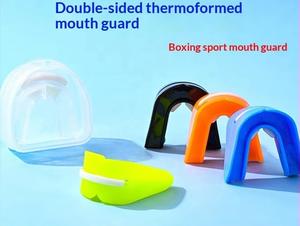 Protector <span class=keywords><strong>Bucal</strong></span> Deportivo de Doble Cara de EVA para <span class=keywords><strong>Boxeo</strong></span>, Baloncesto, Taekwondo, Absorción de Impactos, Protección Anti-Impactos, Duradero y Cómodo - Product Image 2