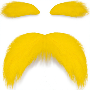 MMO-0002 <span class=keywords><strong>Barbe</strong></span> et moustache artificielles en polyester pour enfants, accessoires auto-adhésifs pour cosplay amusant, sourcils touffus, pour hommes, offre ODM - Product Image 1