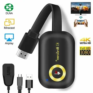Mirascreen G9 cộng với <span class=keywords><strong>TV</strong></span> Stick 5G Dual Core Wifi 4K không dây tương thích hiển thị Adapter Dongle co-screener di động <span class=keywords><strong>TV</strong></span> <span class=keywords><strong>Receiver</strong></span> - Product Image 2