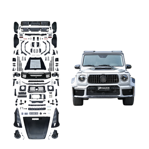 Kit carrosserie large style W465 <span class=keywords><strong>G900</strong></span> PHARRI pour Mercedes Classe G W463 2007-2018, comprenant capot en carbone sec, phares et passages de roues - Product Image 1