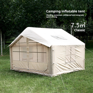 Large Outdoor Family <b>Tent</b> for Camping <b>Waterproof</b> Oxford Canvas with Air Cotton Glamping Iatable Feature - Product Image 4