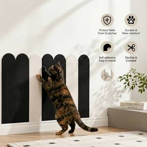Tapis à gratter pour <span class=keywords><strong>chat</strong></span> auto-adhésif en mousse XPE, autocollant mural antidérapant, doux, à peler et coller, pour protéger les meubles - Product Image 4