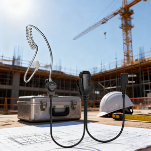 Auriculares de protección de seguridad de tubo acústico con micrófono interno de <span class=keywords><strong>Radio</strong></span> bidireccional para auriculares de <span class=keywords><strong>Radio</strong></span> compatibles con telefonía - Product Image 2