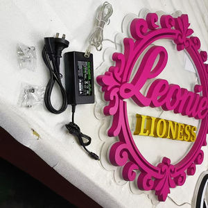 定制发光二极管3D亚克力标志广告标牌，带发光二极管条聚氯乙烯发光字母，适用于公园建筑公司IP65防水 - Product Image 2