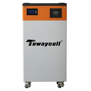 Tewaycell Off-Grid-Powerwall 51,2 V 200 Ah 10 kW / h eingebauter 5 kW-Wechselrichter für Solar-Stromspeichersystem für Zuhause