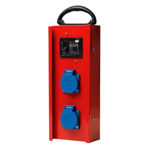 2 Gang Weatherproof Metal <b>Socket</b> Box 3 Pin 10A IP65 with Leakage Protection , Portable <b>socket</b> box - Product Image 1