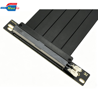 Câble Riser PCIe 5.0 X16 Gen5 pour GPU, Câble d'Extension pour RTX 5090 5080 4090 / RX 9070 9070 XT, Montage Vertical GPU Haute Vitesse 128 Go/s