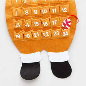 <span class=keywords><strong>Calendario</strong></span> de Adviento Navideño Colgante de Fieltro con Diseño de Reno, <span class=keywords><strong>Calendario</strong></span> Creativo de Cuenta Regresiva de Navidad de 24 Días con Colgante Decorativo - Product Image 4