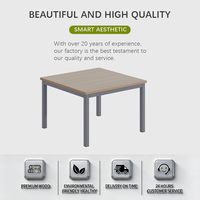 Ensemble de tables basses modernes personnalisables en MDF, bureau de conférence écologique pour les écoles et les hôpitaux, mobilier de bureau