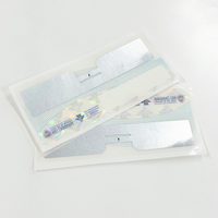 Étiquette RFID UHF passive anti-déchirure transparente en PET avec logo pour pare-brise de véhicule
