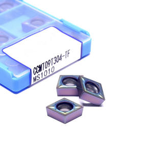 Plaquette de tournage CNC en Cermét DL CCMT09T304, forme rhombique, fixation par vis, OEM - Product Image 1