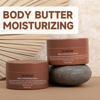 Nesanda beurre corporel hydratant pour hommes beurre de karité nourrissant en profondeur eau de Cologne baume corporel pour peau sèche soins corporels longue durée OEM