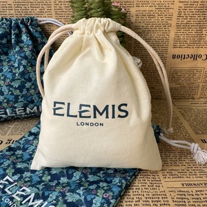 High End Organic Cotton Muslin Drawstring Pouch Canvas Wedding Recovery Kit <b>Bag</b> Guests' Hangover Survival Kit Favors - Product Image 4