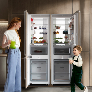 Candor Thiết Bị Nhà Đôi Cửa Tủ Lạnh Tủ Đông 276l/308L Dưới Tủ Đông Máy Nén Hộ Gia Đình Sử Dụng Bán Buôn Nhà - Product Image 2