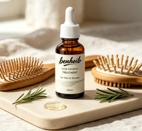 Huile Capillaire Naturelle Anti-Chute de Cheveux, Traitement du Cuir Chevelu à Base de Peptides Végétaux Biologiques, Bloqueur de DHT, Professionnel
