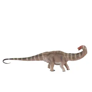 子供向け小型教育動物プラスチック玩具アパトサウルスモデル恐竜ハードPVC