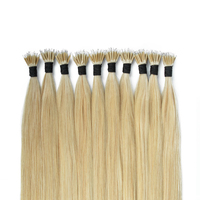 Extensions capillaires brunes de 24 pouces à pointe nano, extensions capillaires à perles de kératine, cheveux humains Remy européens 100 % naturels, anneaux nano