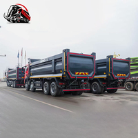 Camion benne Sinotruk Howo 400HP TX 8x4 pour l'exploitation minière, la construction, le transport de pierres et de sable