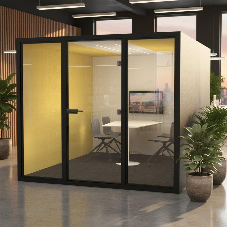 Modular Soundproof Acoustic Office Booth Pod with Aluminum Alloy Frame ...