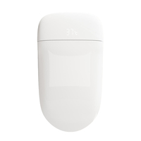 Inodoro Inteligente de Lujo, Alargado, de Una Pieza, con Control Remoto, Sensor de Pie, Tapa Automática, Tanque Oculto, Asiento con Calefacción, Bidé, Secador de Aire