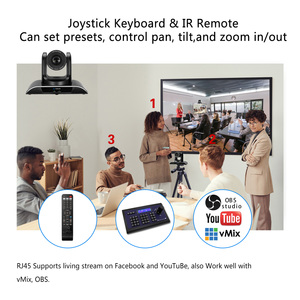 PTZ会議用カメラ3X光学ズーム会議ライブストリーミング1080p HD-M1 USB3.0教会ストリーミングオンライン教育用 - Product Image 6