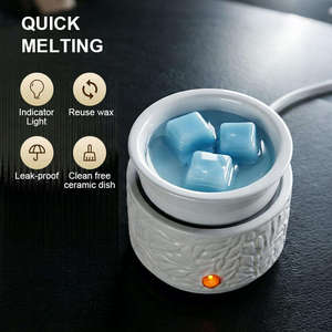 เครื่องอุ่นเทียนไฟฟ้ารักษ์โลกพร้อมเทียนหอมจากถั่วเหลือง ปลอดภัย ไร้เปลวไฟ - Product Image 6