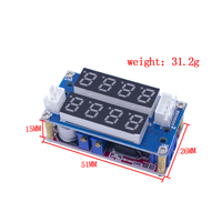 2 en 1 XL4015 5A 75W Puissance réglable CC/CV Module de charge abaisseur LED Voltmètre Ampèremètre Courant constant Tension XL4015