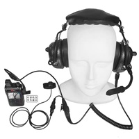 Casques audio supra-auriculaires portables FTM-162 pour personnel au sol d'hôtels et d'aviation, noirs, garantie 6 mois, son clair et puissant, en plastique, cordon de 1,5 m