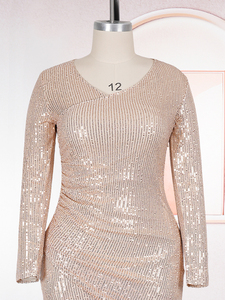 H&D Nuovo Stile alla Moda Europeo e Americano, Abito da Sera con Paillettes per Donne Africane Taglie Forti - Product Image 6