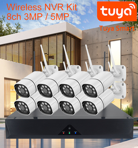 Hệ Thống <span class=keywords><strong>Camera</strong></span> An Ninh Wifi Ngoài Trời Giám Sát Tại Nhà 8ch 8 16 Kênh Ghi Âm Video Và Ghi Âm Bộ Nvr Wifi Không Dây 5mp Tuya - Product Image 3