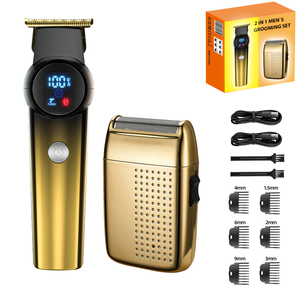 Tondeuse à cheveux rotative sans fil OEM LCD pour barbier, coupe à zéro 0 mm, batterie Li-ion 1200 mAh, électrique professionnelle - Product Image 2