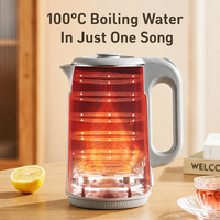 Bouilloire électrique en acier inoxydable YUEDISI pour usage domestique, 1,6 L, bouilloire à eau en acier inoxydable sans BPA, bouilloire à thé avec arrêt automatique