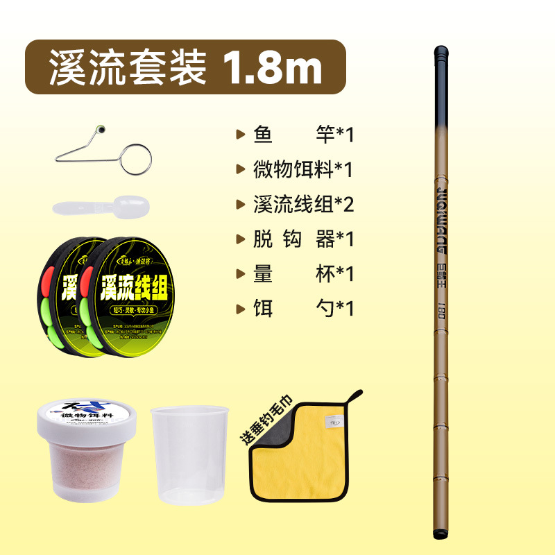 1.8m [Stream Fishing Kit - Ready to Fish]