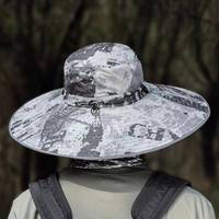 Sombrero de Pesca Unisex de Secado Rápido, Camuflaje, Protección Solar, Transpirable, para Senderismo al Aire Libre, Protección Solar, Uso Diario